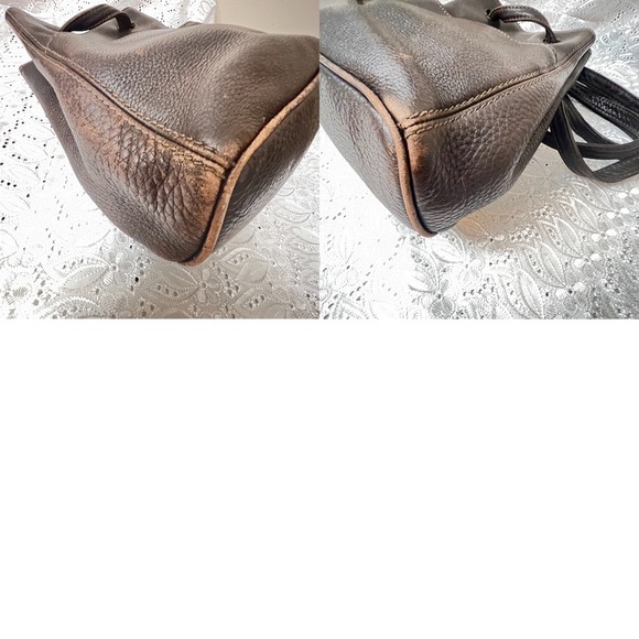 Vintage Coach #4923 Sonoma Drawstring in Brown Pebbled Genuine Leather - Picture 5 of 8